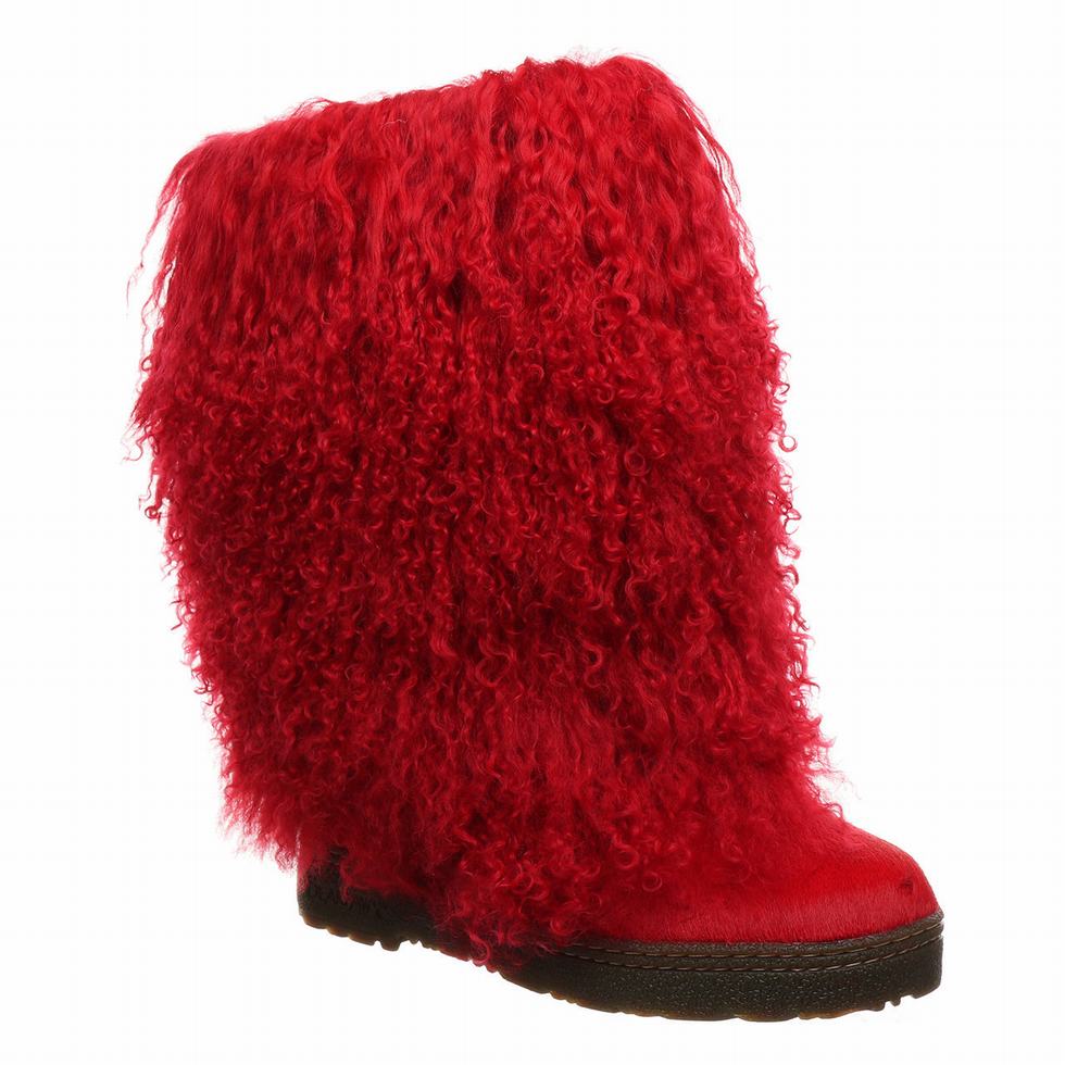 Red Bearpaw Boetis Women Boots | EHZ3735YC