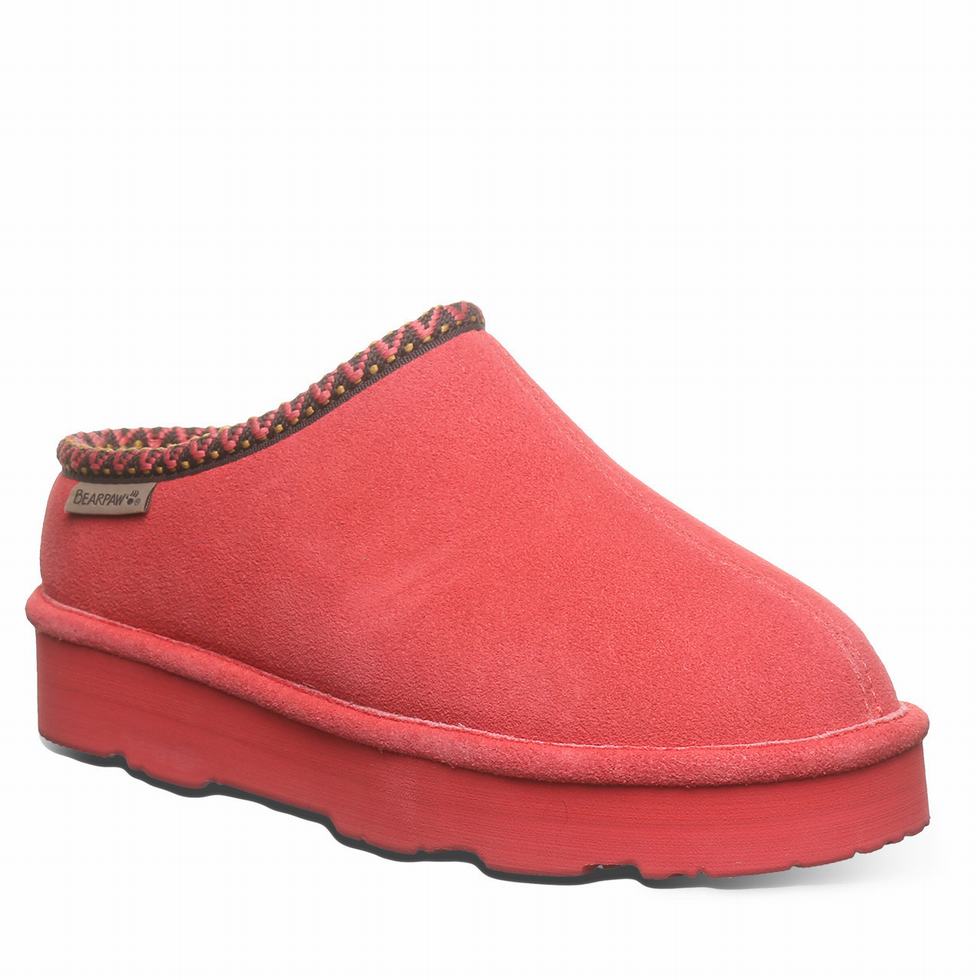 Red Bearpaw Martis Women Slippers | IMD5362QC