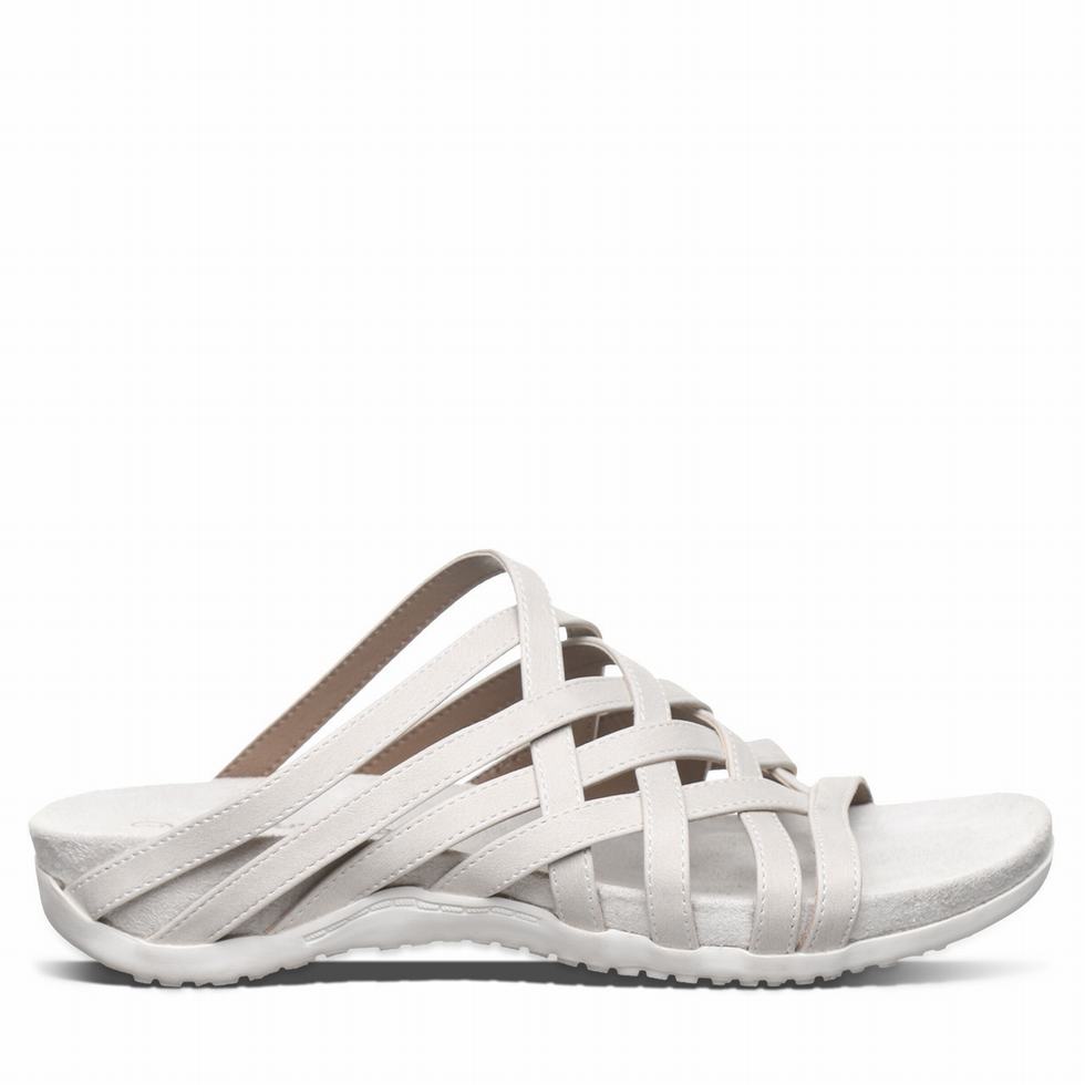 White Bearpaw Zinnia Women Sandals | AJU2481VK